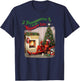 Marvel Deadpool Permanently on The Naughty List Holiday T-Shirt - T-Shirt | Navy