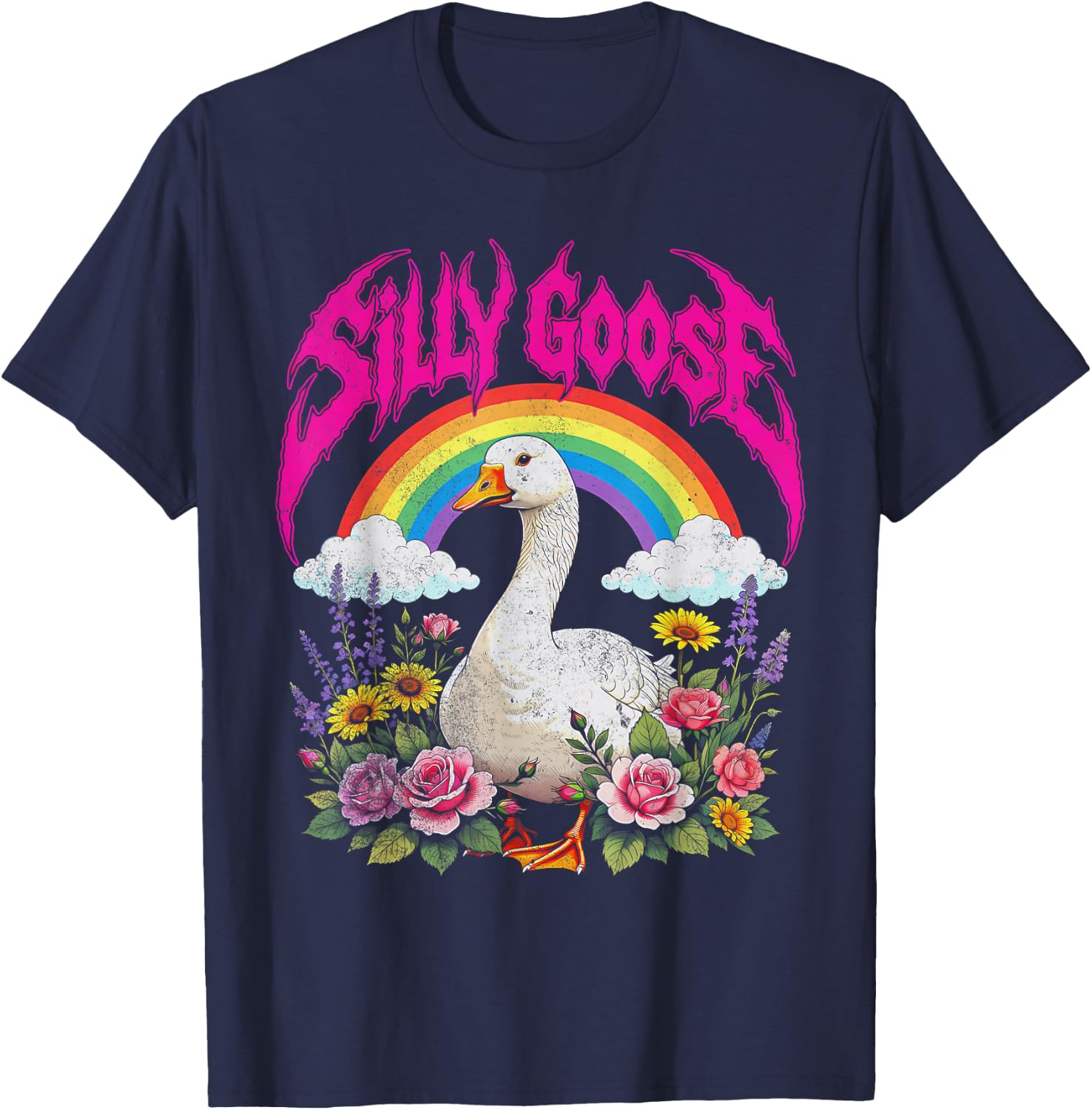 Silly Goose Heavy Metal T-Shirt - T-Shirt | Navy