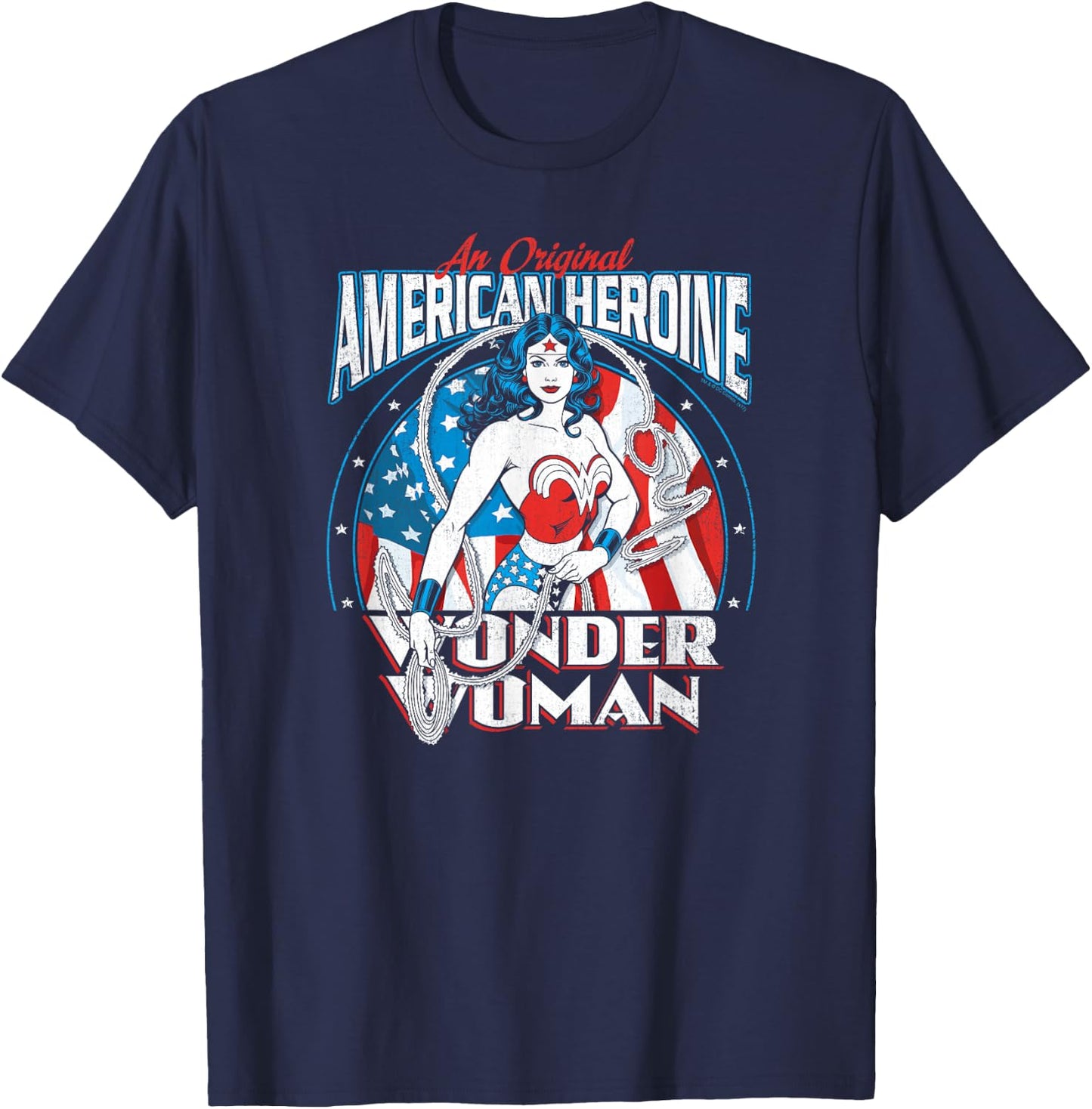 Wonder Woman American Heroine T-Shirt - T-Shirt | Navy