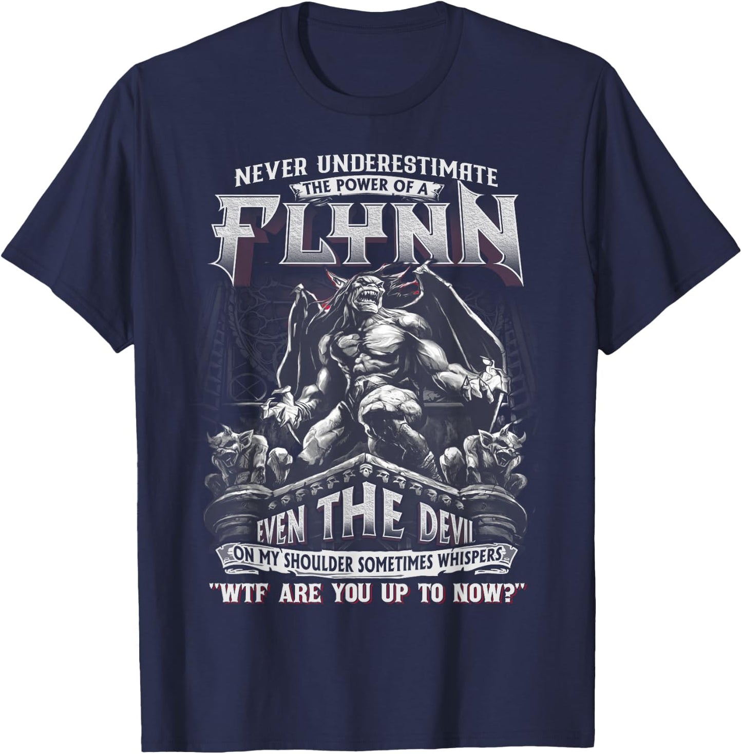Flynn - Never Underestimate The Power Of A Flynn T-Shirt - T-Shirt | Navy