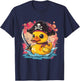 Rubber Duck Pirate Funny Rubber Duck Captain Rubber Duckie T-Shirt - T-Shirt | Navy