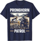 Pronghorn Hunter Animal Hunt Rifle Antelope Hunting T-Shirt - T-Shirt | Navy