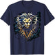Warcraft Logo Alliance Saturated Majestic Fantasy Gamer T-Shirt - T-Shirt | Navy