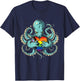 Octopus Progress Pride Flag LGBTQ+ Progressive Pride Flag T-Shirt - T-Shirt | Navy
