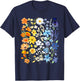 AroAce Pride Wildflowers Subtle Aroace LGBTQ Proud Asexual T-Shirt - T-Shirt | Navy