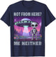 Funny Aliens UFO Alien Spaceship Man Woman Boy Humour , Black, S T-Shirt - T-Shirt | Navy