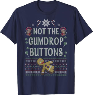 Shrek Not The Gumdrop Buttons Ugly Sweater Style Christmas T-Shirt - T-Shirt | Navy