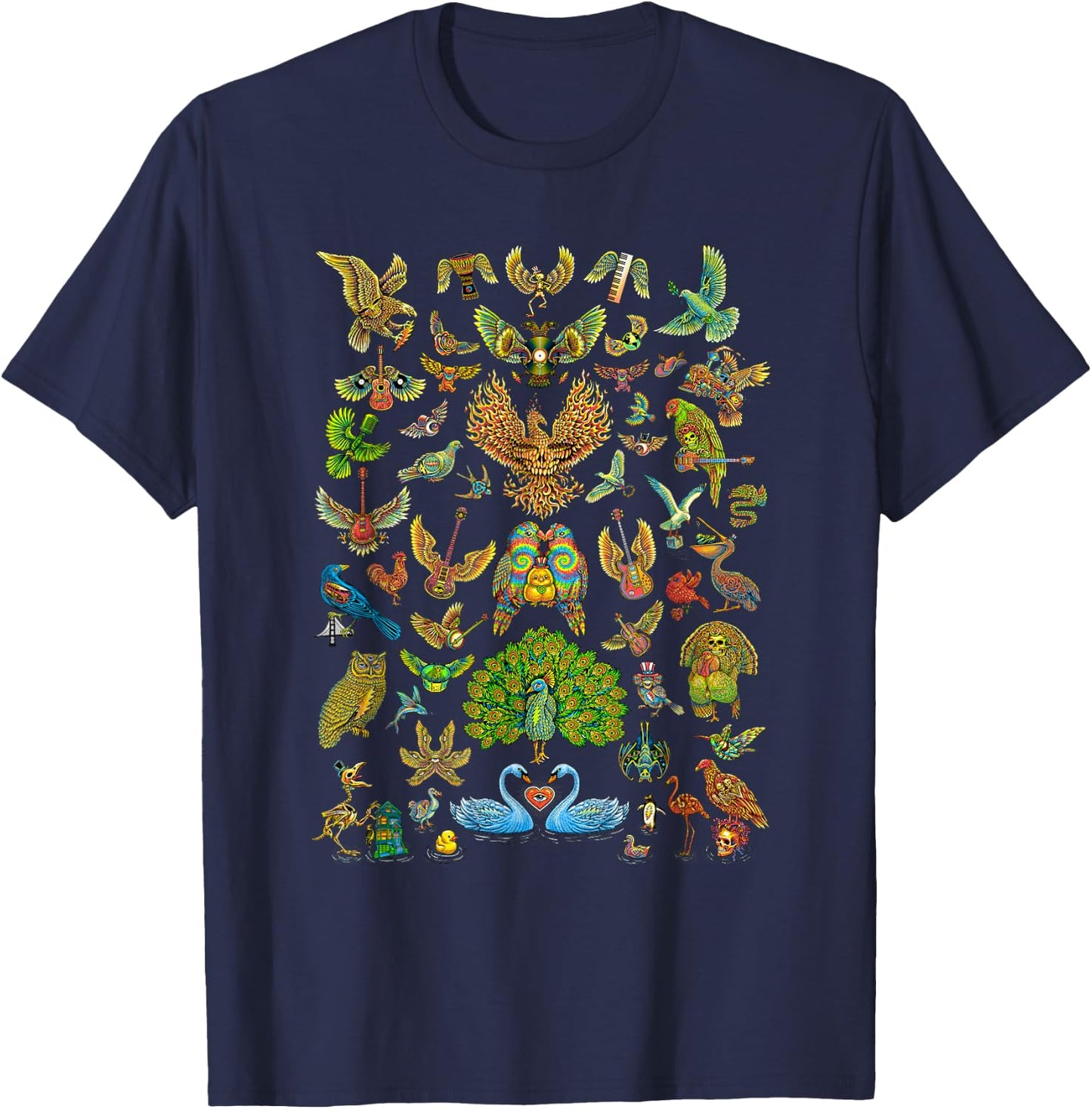 Dead Birds - by Emek Artman T-Shirt - T-Shirt | Navy