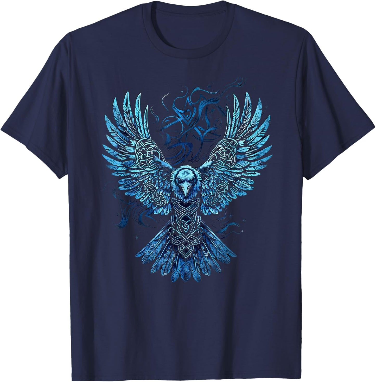 Odin's Raven Viking Valhalla Viking Mythology T-Shirt - T-Shirt | Navy
