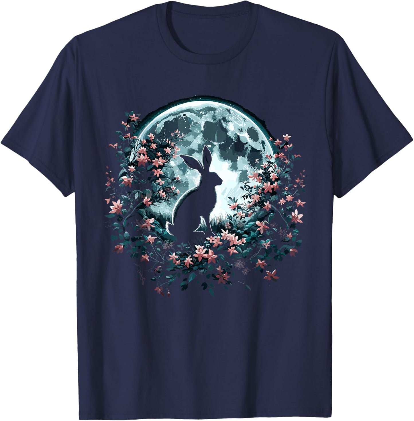 Easter Ostara Eostre Pagan Witchcraft Spring Moon T-Shirt - T-Shirt | Navy