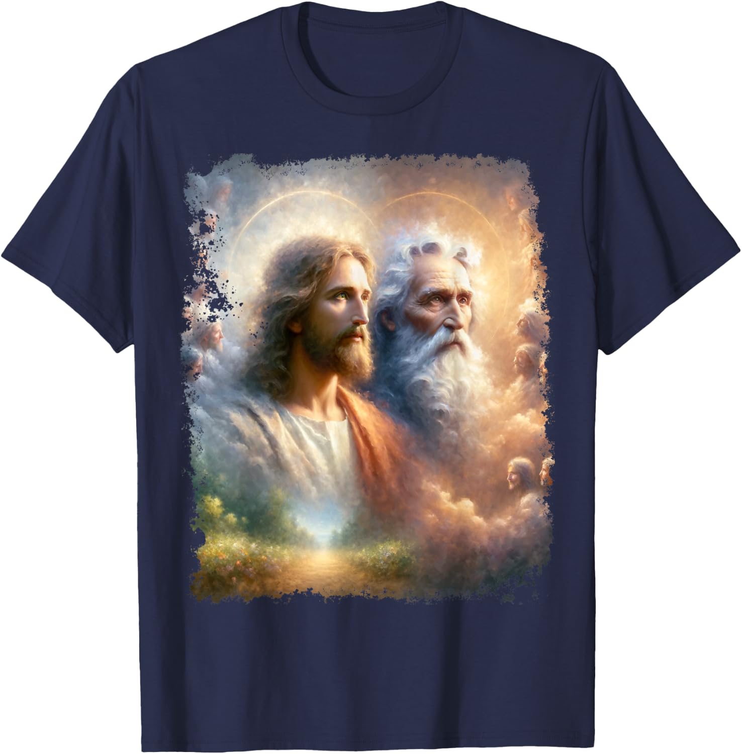 God and Jesus Christ T-Shirt - T-Shirt | Navy