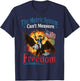 The Metric System Can't Measure Freedom Funny 4th of July T-Shirt - T-Shirt | Navy