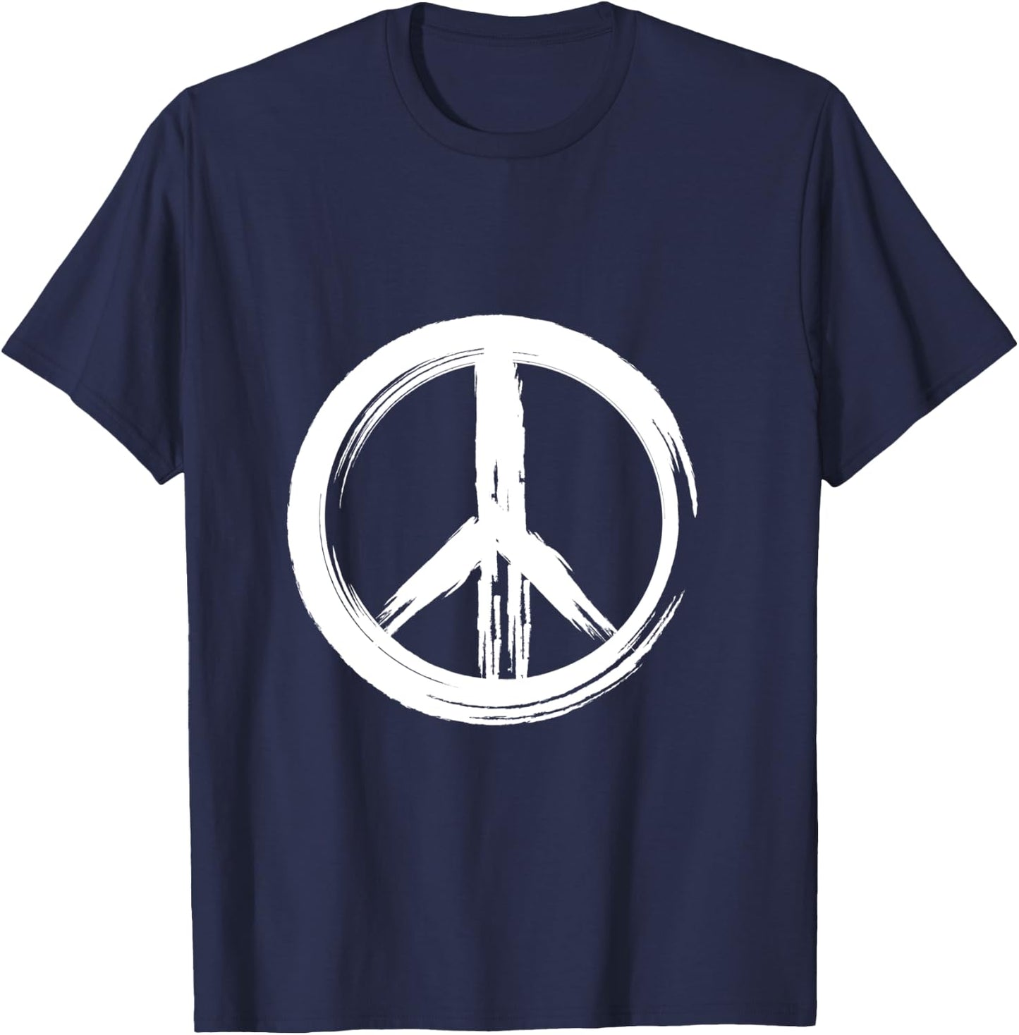 Symbole zen de la paix Manche Longue T-Shirt - T-Shirt | Navy
