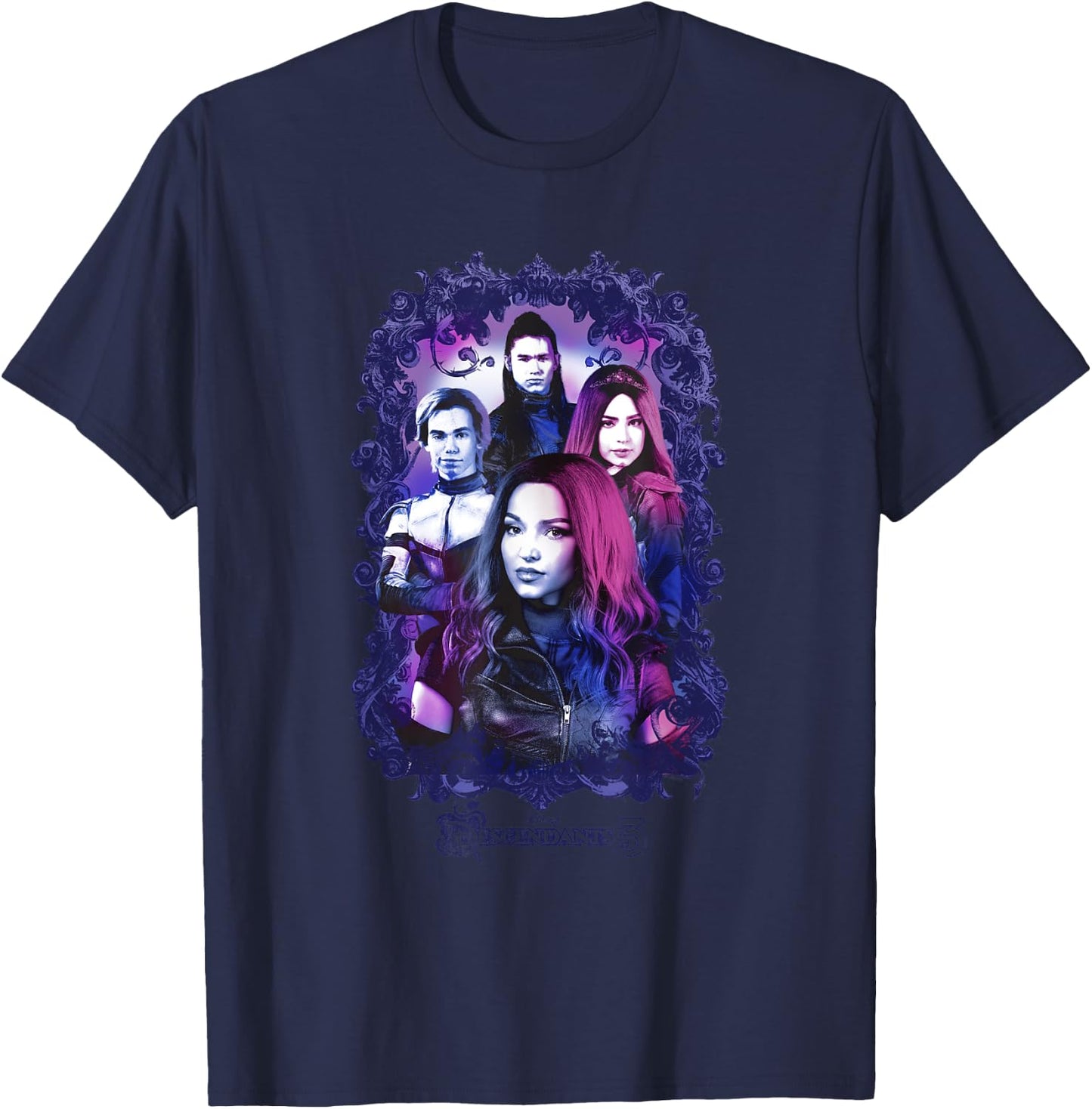 The Descendants Group Attitude , Black, S T-Shirt - T-Shirt | Navy