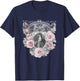 Empress Elisabeth of Austria/Sisi - with Roses in Pink T-Shirt - T-Shirt | Navy
