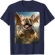 Frenchie Flying Cute Fantasy From Dog House to Sky Dragon Men Women Girls Kids T-Shirt - T-Shirt | Navy