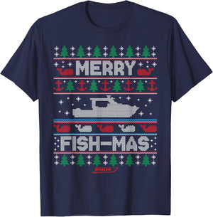 Christmas On a Whaler T-Shirt - T-Shirt | Navy