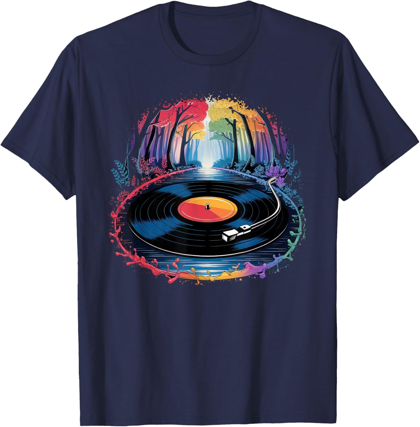 Vinyl Vinyl Switch Turntable Vintage Platinum T-Shirt - T-Shirt | Navy