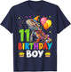 11th Birthday Boy Bearded Dragon 11 Years Old Bday Party T-Shirt - T-Shirt | Navy