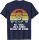 Retro RBG Not Fragile Like A Flower Fragile Like A Bomb T-Shirt - T-Shirt | Navy