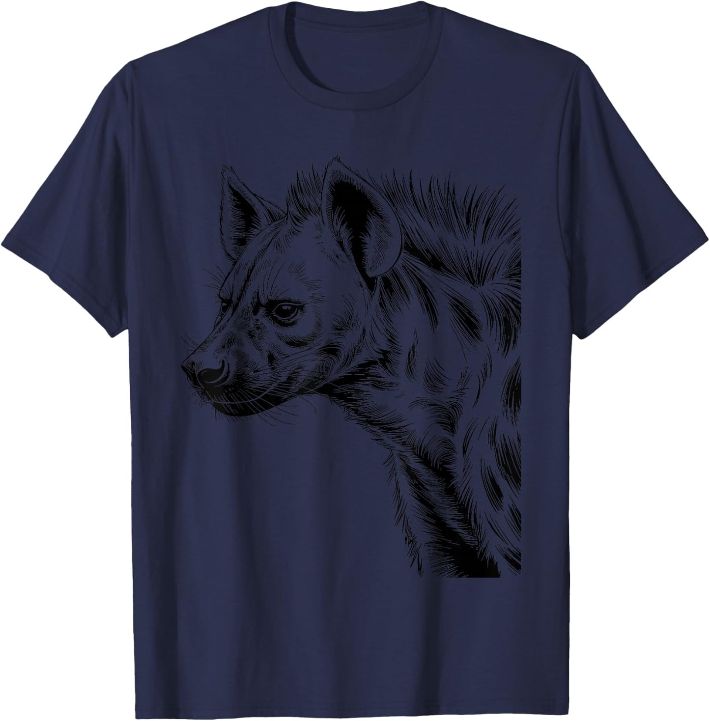 Cool Hyena Art Women Kids Africa Safari Hyena Lovers T-Shirt - T-Shirt | Navy