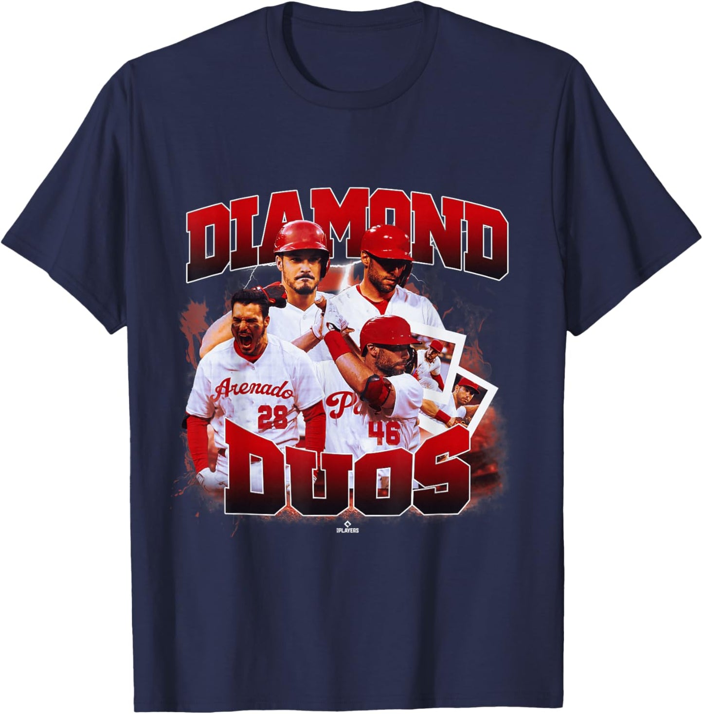 Paul Goldschmidt & Nolan Arenado | St. Louis | MLBDDUO4013-S T-Shirt - T-Shirt | Navy