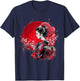 Japanese Kimono Geisha Sakura Cherry Blossom Japanese Art , Black, S T-Shirt - T-Shirt | Navy