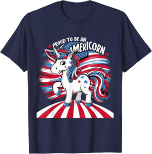 Proud To Be An Americorn T-Shirt - T-Shirt | Navy