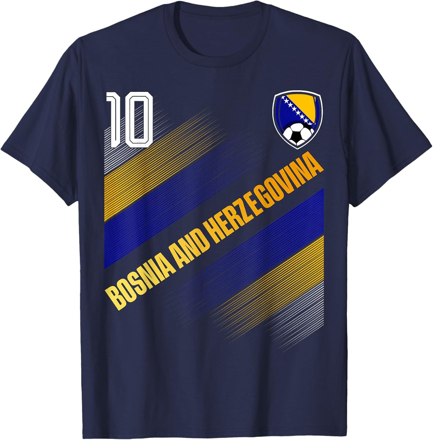 Bosnia and Herzegovina Flag Bosnian Pride Lovers T-Shirt - T-Shirt | Navy