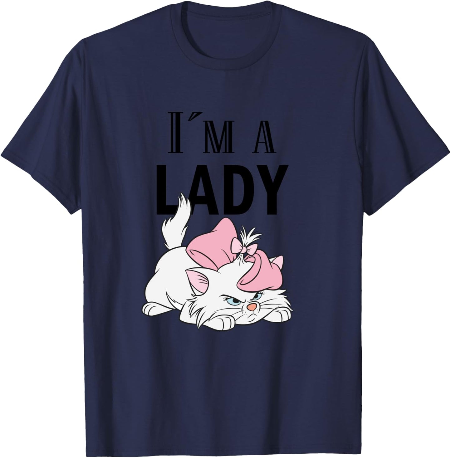 Aristocats, I'm a Lady Cat , Blue, S T-Shirt - T-Shirt | Navy
