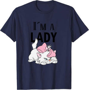 Aristocats, I'm a Lady Cat , Blue, S T-Shirt - T-Shirt | Navy