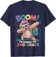Kids Boom I'm Going To 2nd Grade Dabbing Sloth For Back To School T-Shirt - T-Shirt | Navy