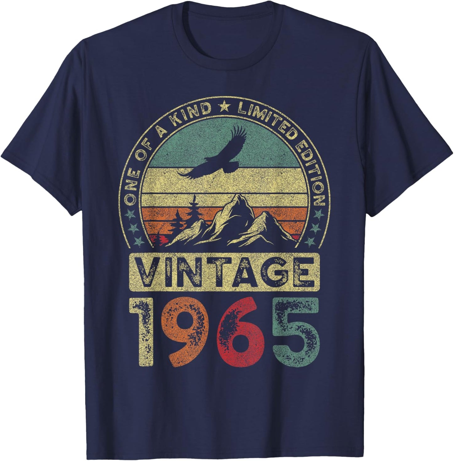 Vintage 1965 Limited Edition 59th Birthday 59 Years , black T-Shirt - T-Shirt | Navy