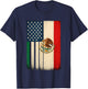 Mexico Flag 4th of July USA American Mexican Flag T-Shirt - T-Shirt | Navy