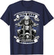 Unterschätze niemals einen alten Mann auf seinem Motorrad T-Shirt - T-Shirt | Navy