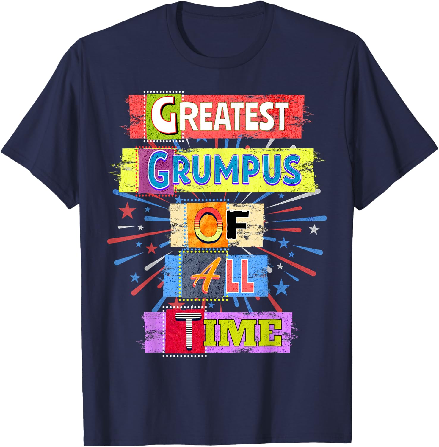 Greatest Grumpus Of All Time GOAT World's Best Cute T-Shirt - T-Shirt | Navy