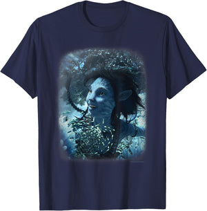Avatar: The Way of Water Kiri Joy Beneath the Waves Na'vi , black T-Shirt - T-Shirt | Navy