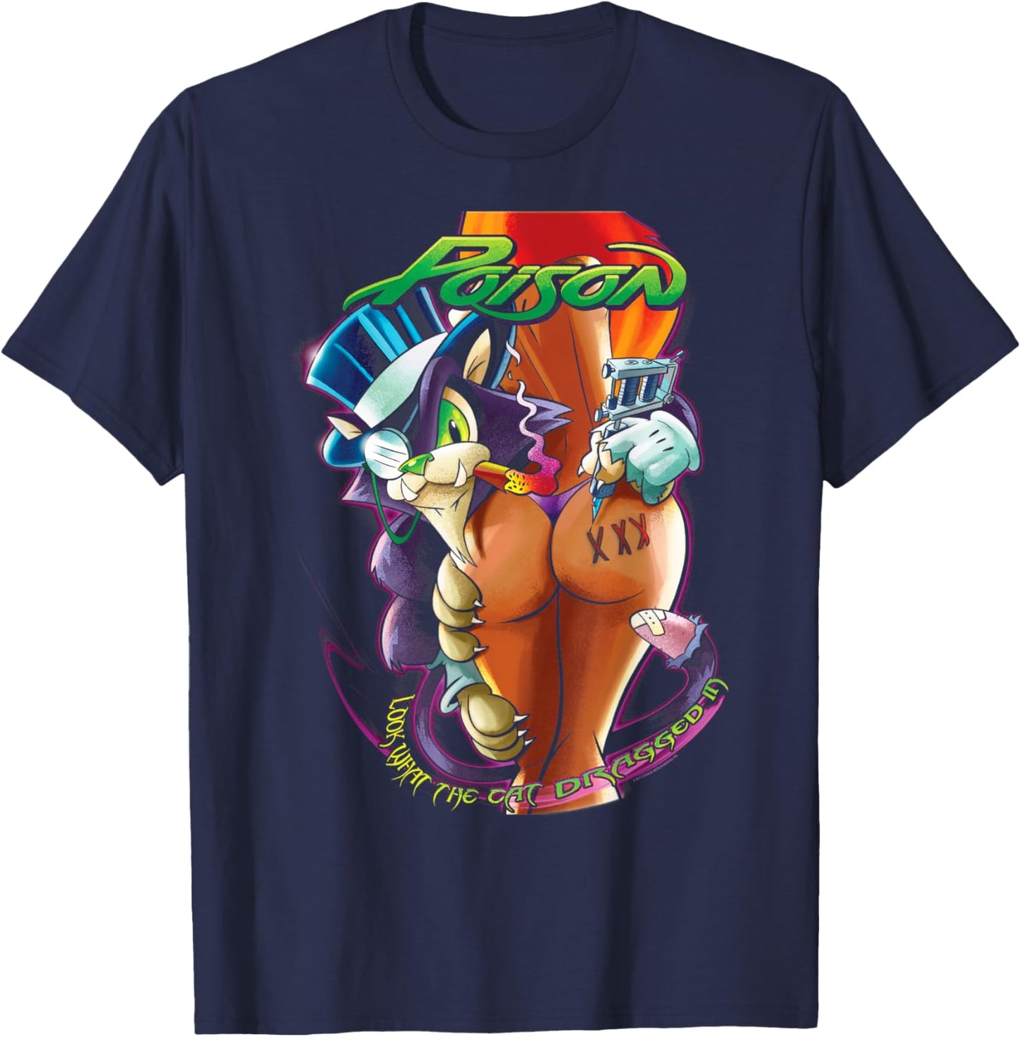 Poison - Tattoo Artist T-Shirt - T-Shirt | Navy