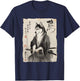 Husky Samurai in Armor Japanese Ink Art Women Kids T-Shirt - T-Shirt | Navy
