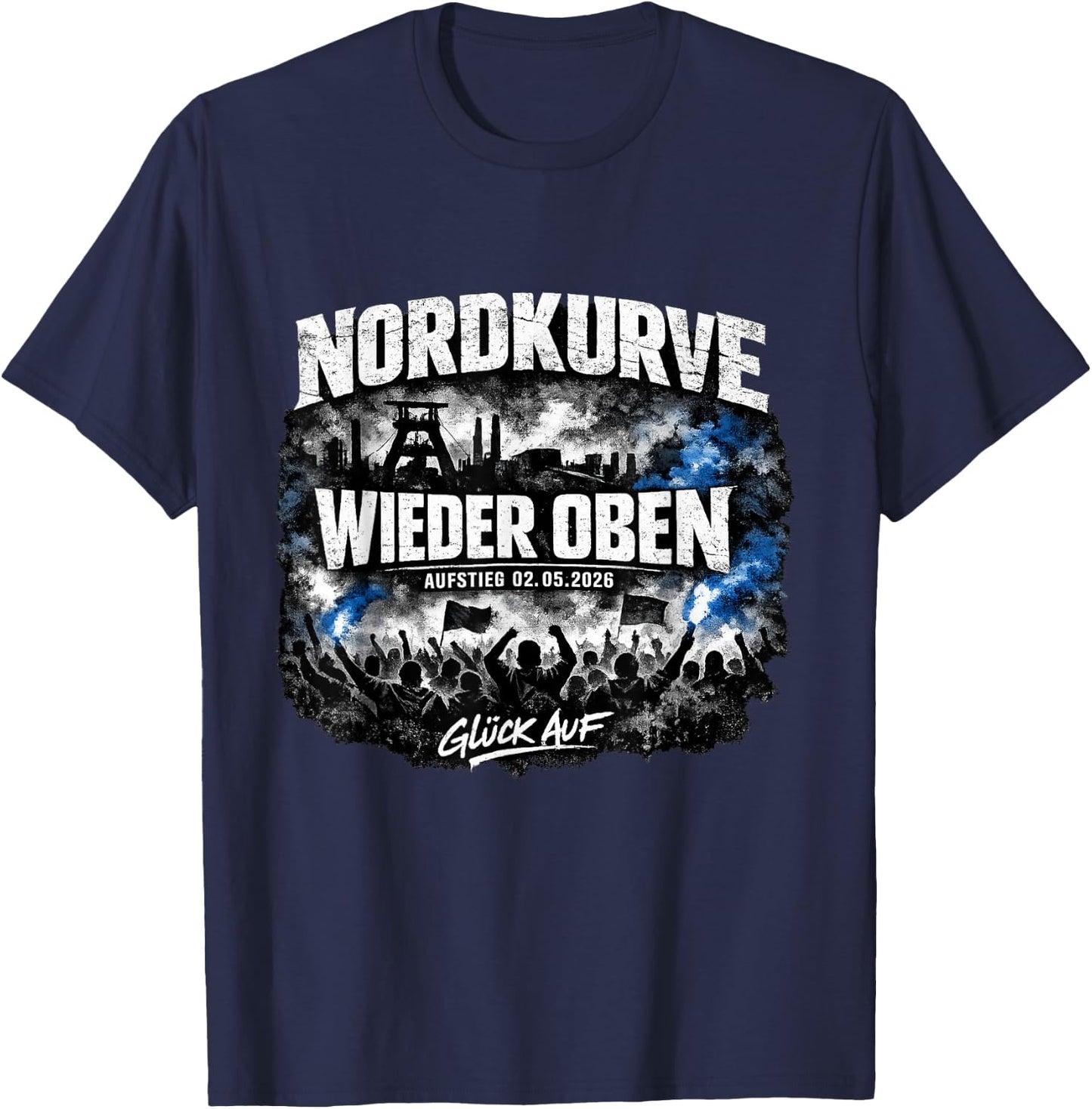 Ruhrpott Fußball Aufstieg Gelsenkirchen Fan 2026 T-Shirt - T-Shirt | Navy