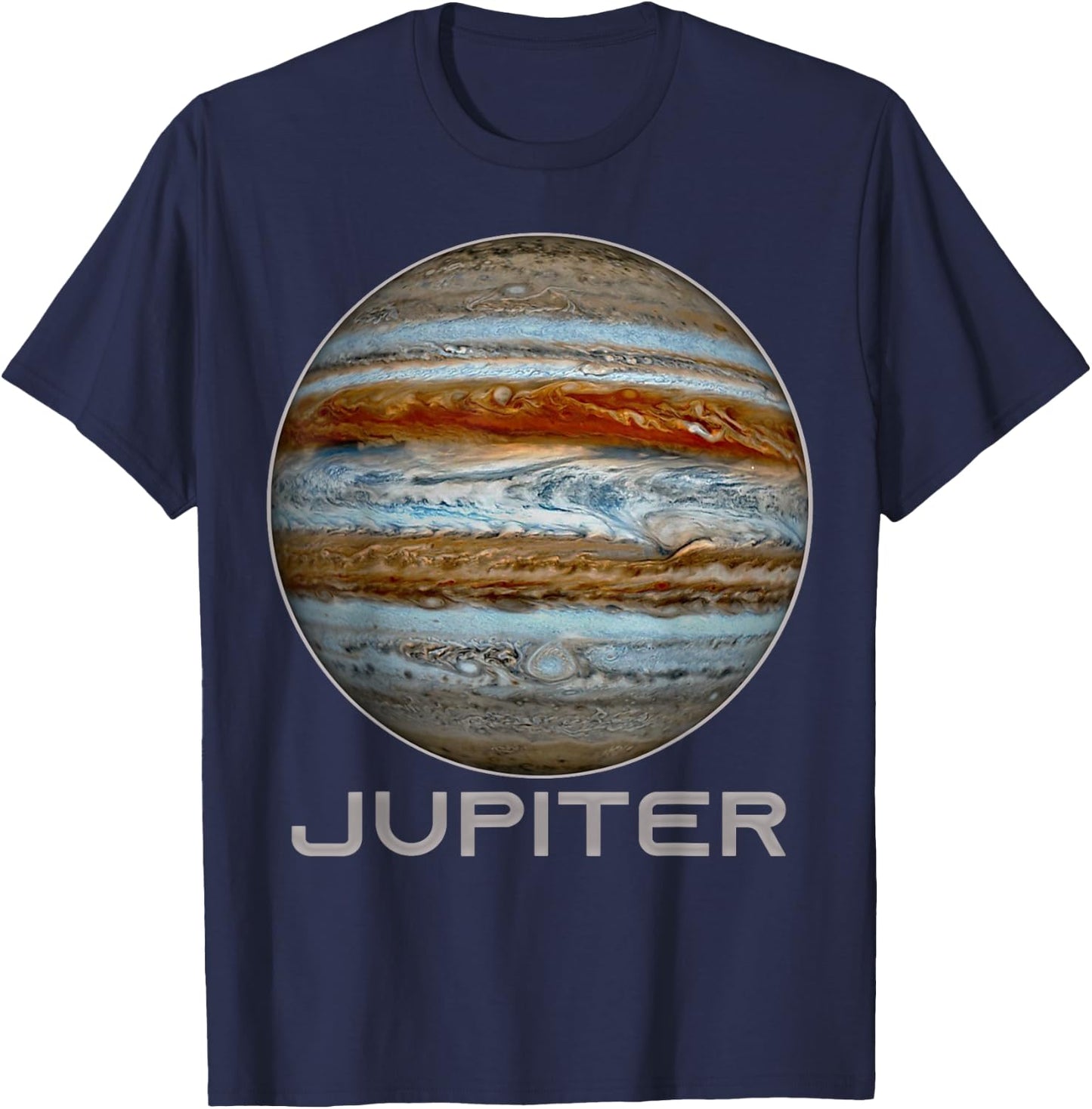 Jupiter Shirt, Sonnensystem Planet Damen Herren Kinder T-Shirt - T-Shirt | Navy