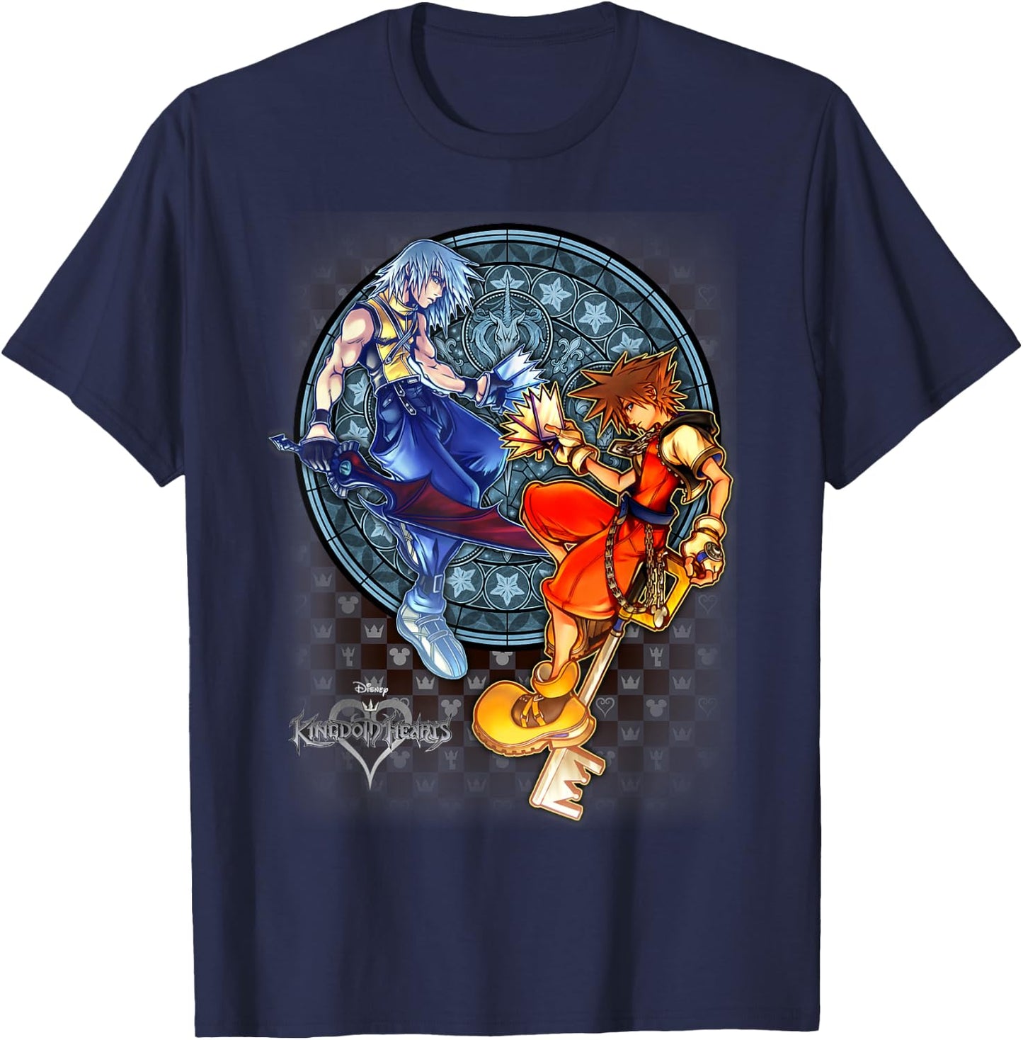 Disney Kingdom Hearts Sora & Riku Chain Of Memories T-Shirt - T-Shirt | Navy