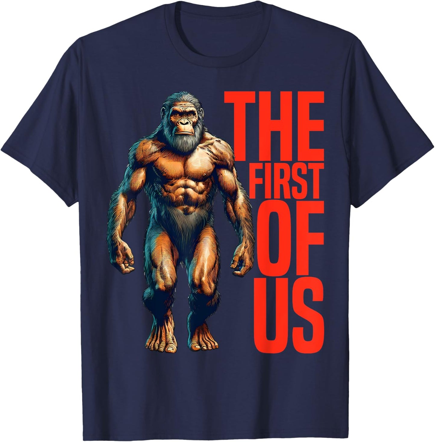 Neanderthal Homo Habilis T-Shirt - T-Shirt | Navy