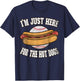 I'm just here for The Hot Dogs Ballpark Playing Baseball T-Shirt - T-Shirt | Navy
