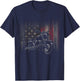 American Flag Motorcycle Apparel - Motorcycle Women Kids Men T-Shirt - T-Shirt | Navy