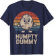 Humpty Dumpty Retro Sunset Vintage Nursery Rhyme T-Shirt - T-Shirt | Navy