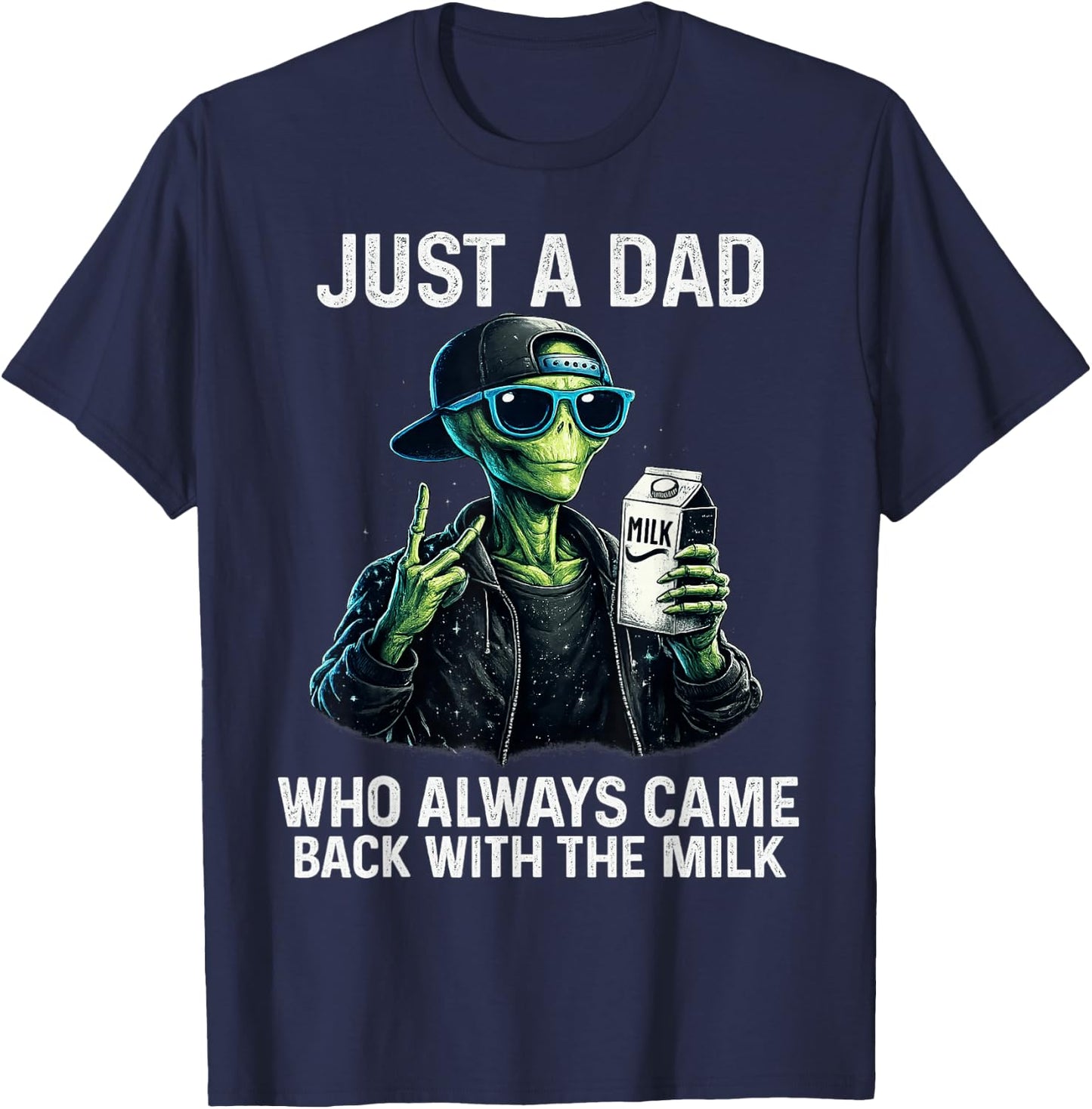 Just a Dad Who Always Came Back Shirt Funny Father's Day Dad T-Shirt - T-Shirt | Navy