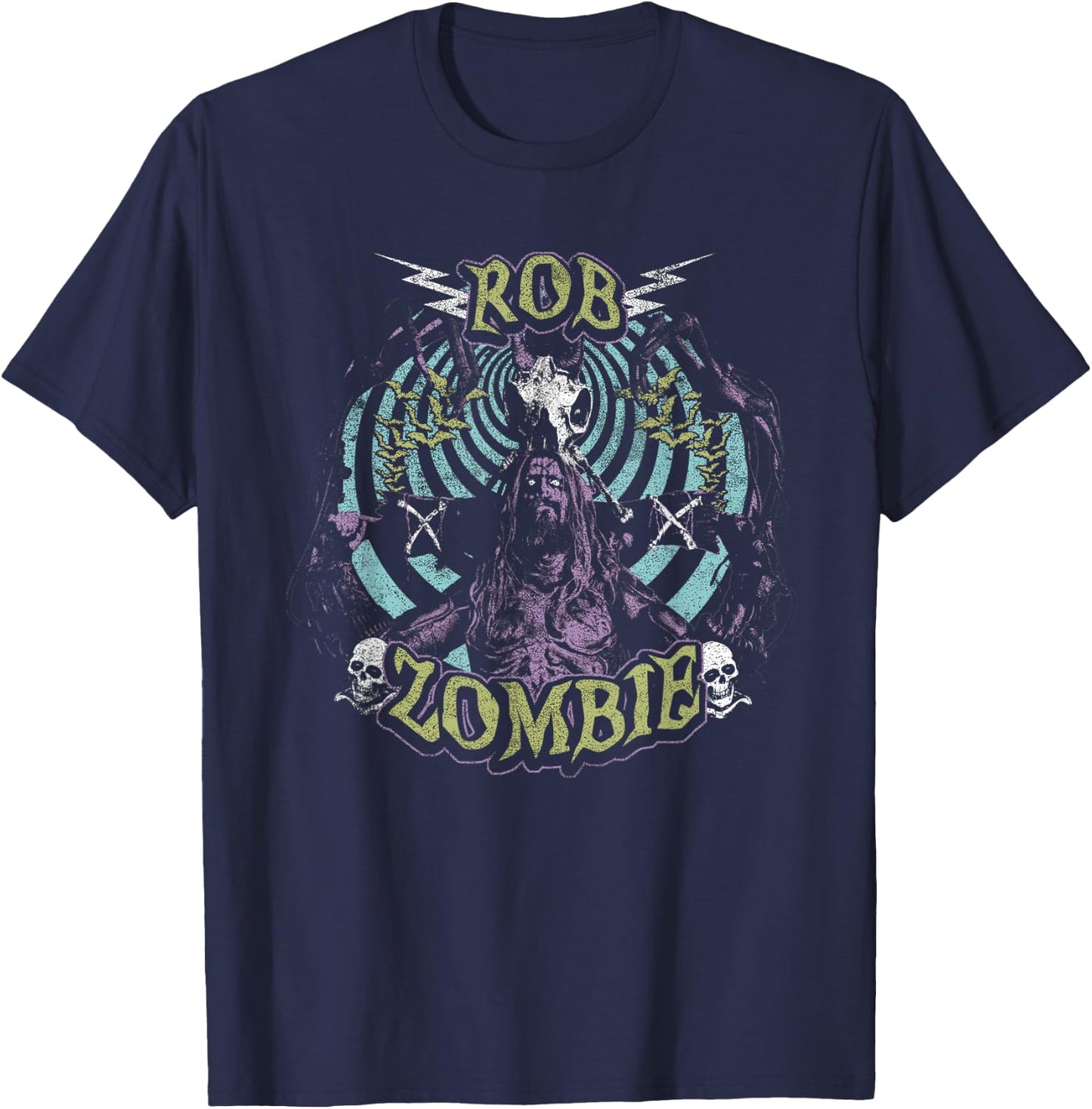 Rob Zombie Fall Spiral T-Shirt - T-Shirt | Navy
