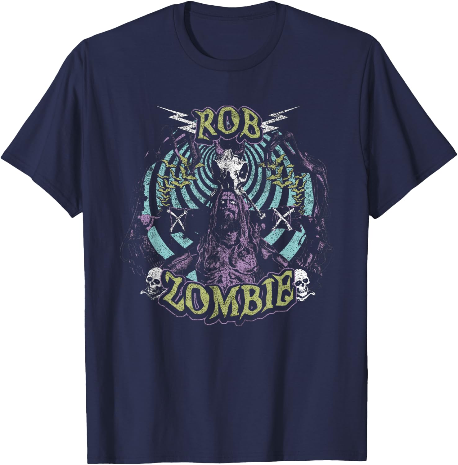 Rob Zombie Fall Spiral T-Shirt - T-Shirt | Navy