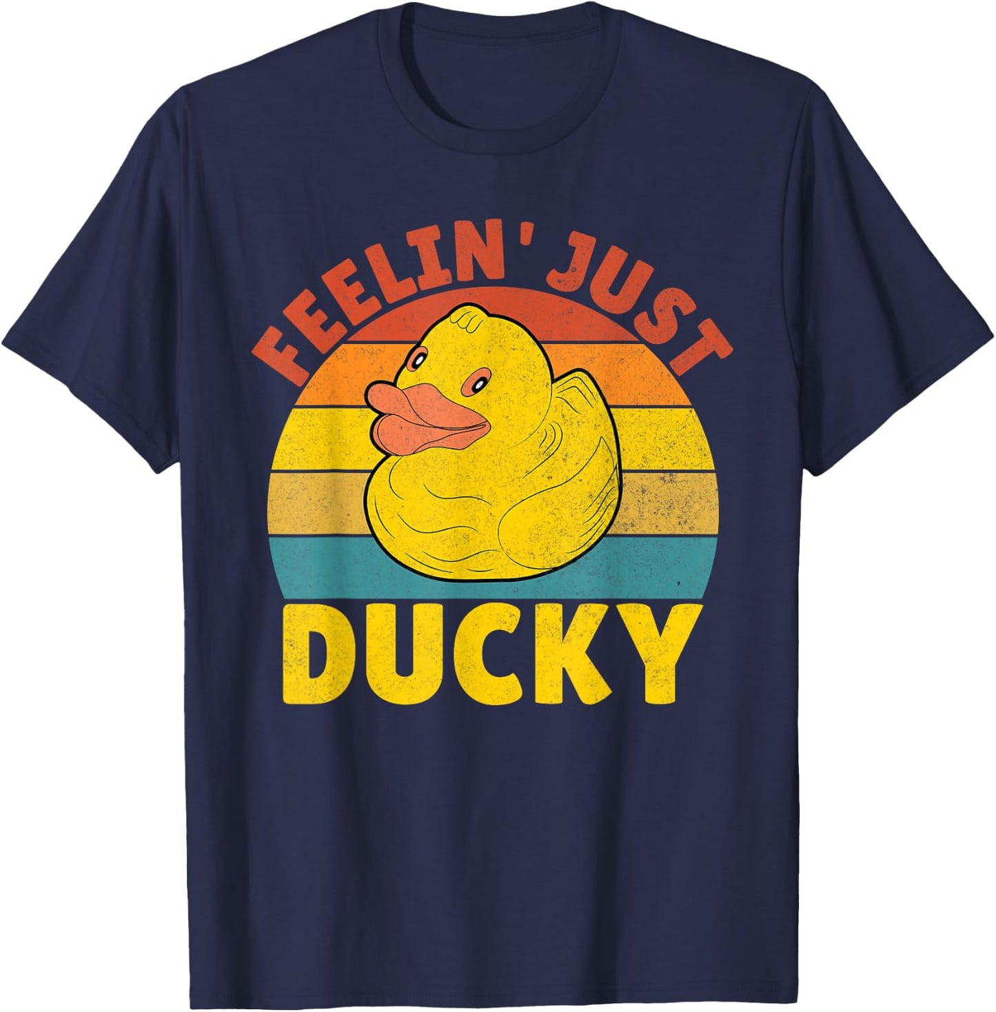 Feelin just Ducky Duck T-Shirt - T-Shirt | Navy